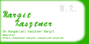 margit kasztner business card